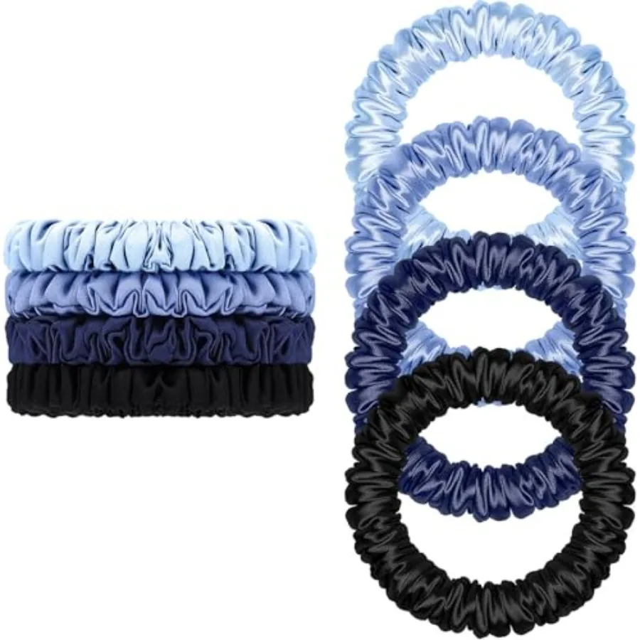 Limited-time offer Scrunchies Hair Ties Silk Satin Scrunchy, Women 4PC Pure Mulberry Silk Skinny Elastic Scrunchies Hair Bands
Limited-time offer Scrunchies Hair Ties Silk Satin Scrunchy, Women 4PC Pure Mulberry Silk Skinny Elastic Scrunchies Hair Bands