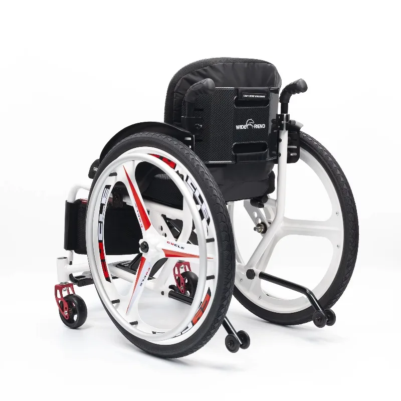 Sports Wheelchair, Lightweight Aluminum Folding Wheelchair - Hard Backrest, White Three-spoke Wheel, Breathable Portable
Sports Wheelchair, Lightweight Aluminum Folding Wheelchair - Hard Backrest, White Three-spoke Wheel, Breathable Portable
