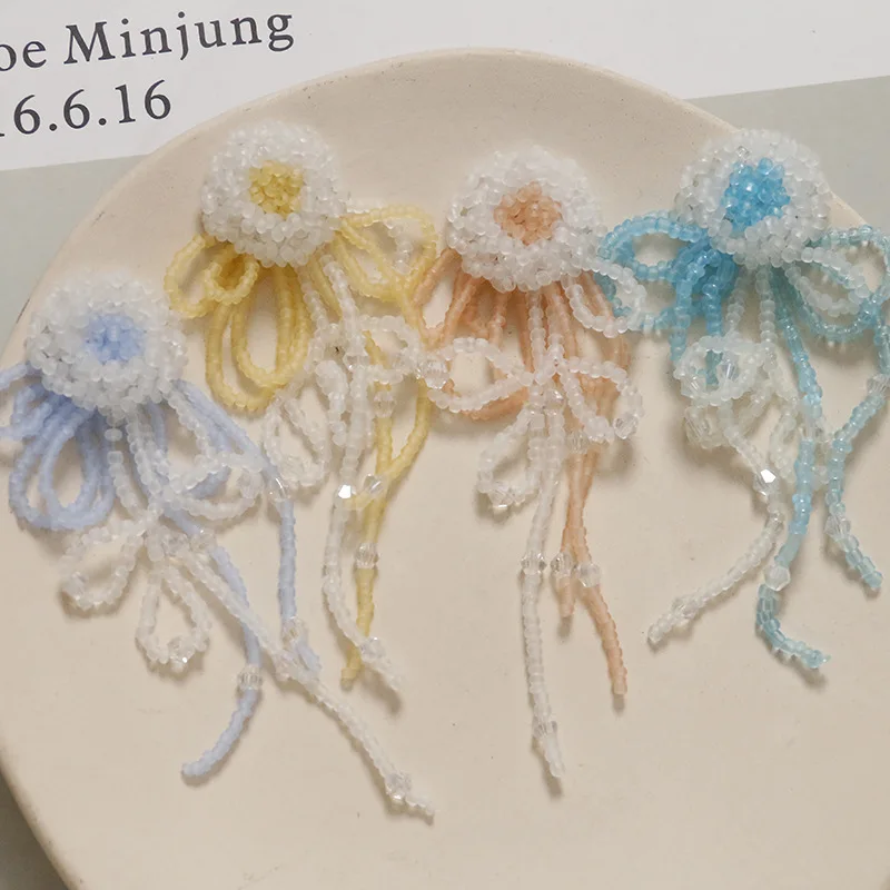 Clog Shoe Charms 1 Pc Premium Summer Vacation Long Crystal Tassel Flower Woven Beaded Clear Jelly Resin Korean Princess Decor
Clog Shoe Charms 1 Pc Premium Summer Vacation Long Crystal Tassel Flower Woven Beaded Clear Jelly Resin Korean Princess Decor