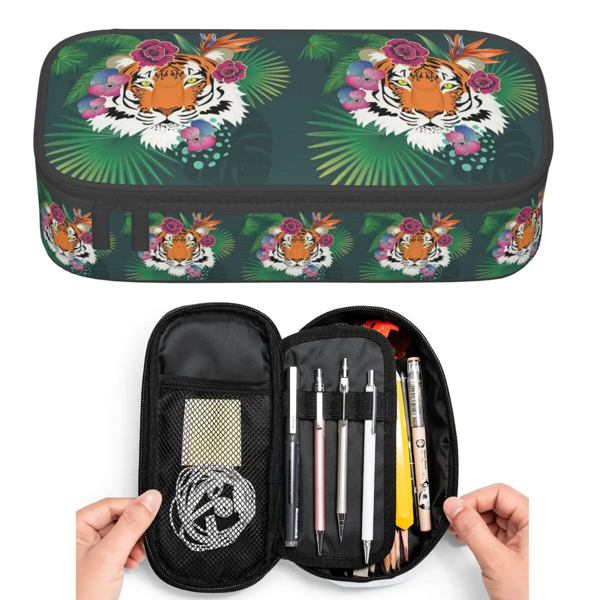 Leopard Tiger Cartoon 2 Pencil Cases for Students Pen Box Pencil Bag Big Capacity Pencil Pouch Pen Holder
Leopard Tiger Cartoon 2 Pencil Cases for Students Pen Box Pencil Bag Big Capacity Pencil Pouch Pen Holder