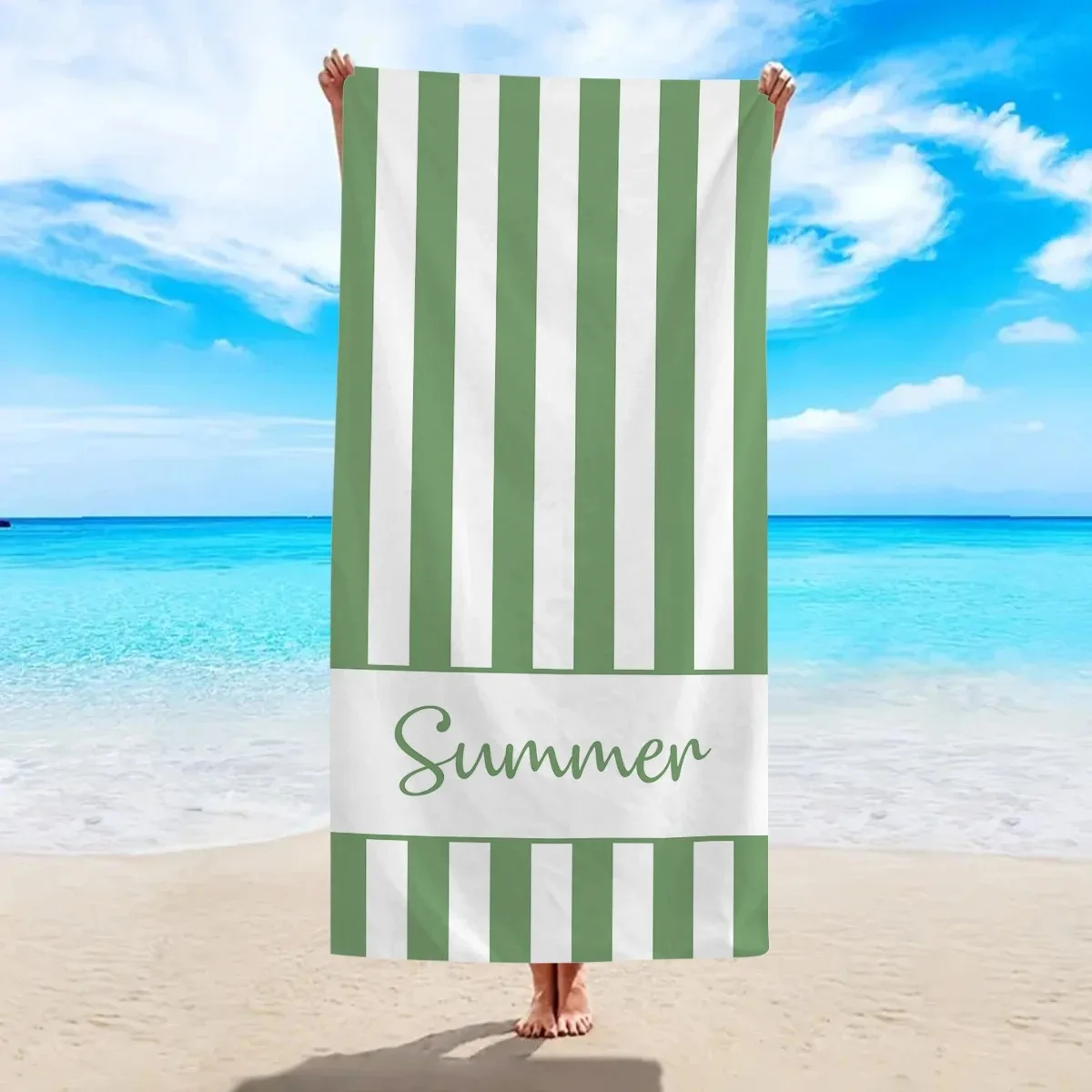 Summer Striped Beach Towel 2D Flat Printed Peach Skin Soft Decorative Bath Towel Quick Dry Towel For Vacation Swimming Travel
Summer Striped Beach Towel 2D Flat Printed Peach Skin Soft Decorative Bath Towel Quick Dry Towel For Vacation Swimming Travel