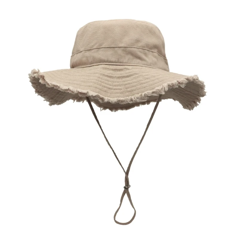 New Lace-up Fisherman Hat for Women Tassel Big Brim Sunshade Basin Hat Ins Blogger Lightweight Fashion Versatile Sun Bucket Hat
New Lace-up Fisherman Hat for Women Tassel Big Brim Sunshade Basin Hat Ins Blogger Lightweight Fashion Versatile Sun Bucket Hat