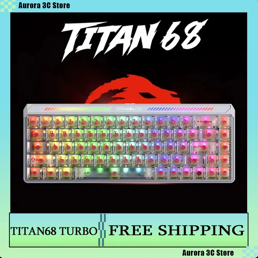 FGG Madlions TITAN68 Turbo Keyboard E-Sports Hall Effect Wired Magnetic Switch Gaming Keyboard 8000Hz RT0.001mm PC Accessories
FGG Madlions TITAN68 Turbo Keyboard E-Sports Hall Effect Wired Magnetic Switch Gaming Keyboard 8000Hz RT0.001mm PC Accessories