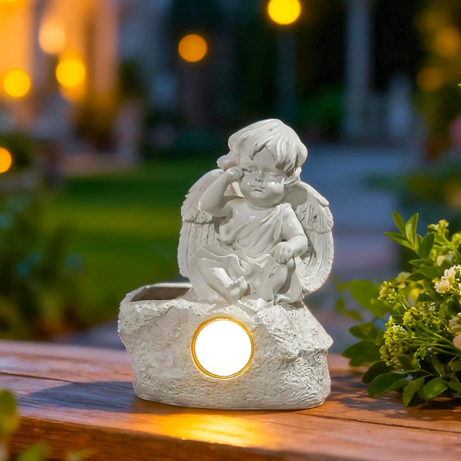 Angel Decor Resin Cute Led Ambient Lighting Garden Angel Collectible Figurines For Outdoor Patio Porch Pathway Lawn Landscape
Angel Decor Resin Cute Led Ambient Lighting Garden Angel Collectible Figurines For Outdoor Patio Porch Pathway Lawn Landscape