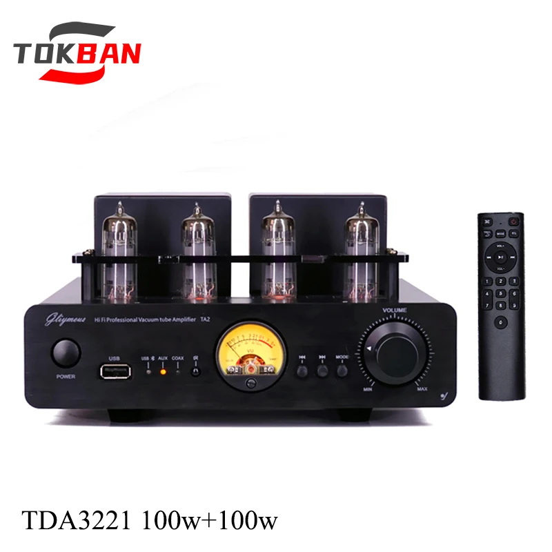 Tokban 100 Вт * 2 TDA2331 Ламповый усилитель Bluetooth 5,3 Поддержка оптического волокна Коаксиальный пульт дистанционного управления VU Meter HIFI Усилитель
Tokban 100 Вт * 2 TDA2331 Ламповый усилитель Bluetooth 5,3 Поддержка оптического волокна Коаксиальный пульт дистанционного управления VU Meter HIFI Усилитель