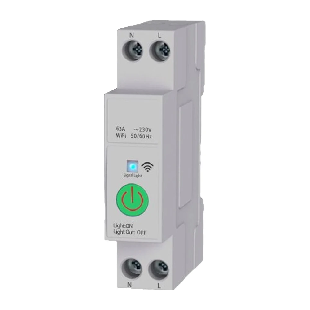 Smart 63A WiFi Circuit Breaker Switch for Home Automation Supports Remote Management through App and Real Time Energy Tracking
Smart 63A WiFi Circuit Breaker Switch for Home Automation Supports Remote Management through App and Real Time Energy Tracking