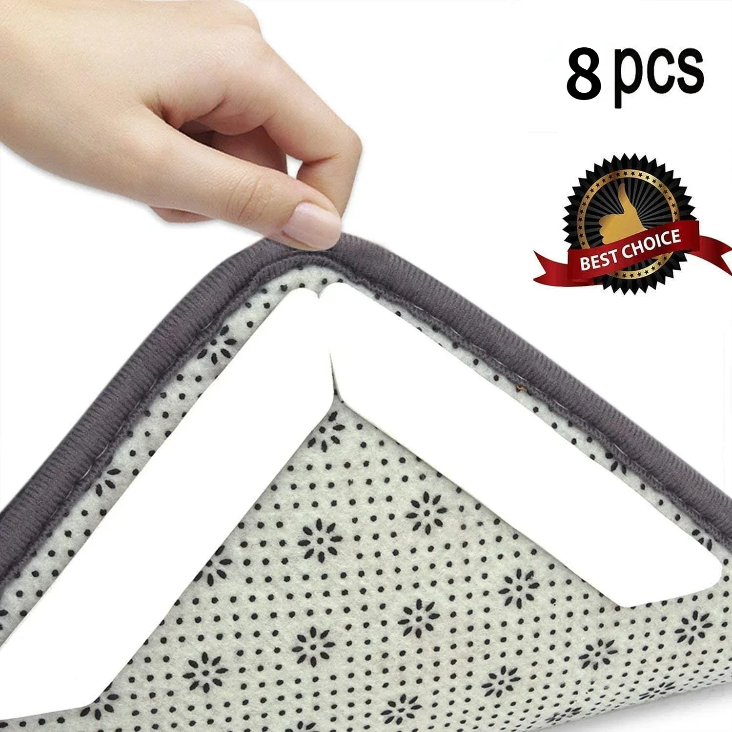 8Pcs Home Floor Rug Carpet Self-adhesive Anti Slip Reusable Fixed sticker carpet carpet adhesive tape corner
8Pcs Home Floor Rug Carpet Self-adhesive Anti Slip Reusable Fixed sticker carpet carpet adhesive tape corner