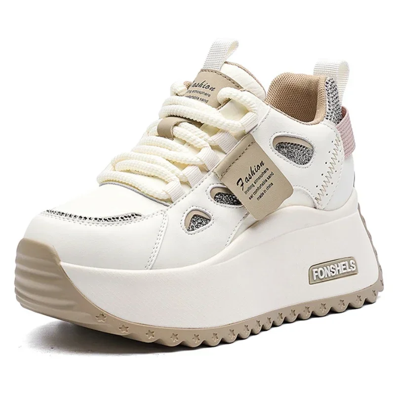 3 inch 7cm Genuine Leather Comfy Breathable Hidden Heel Flats Skate Board Platform Wedge Sneakers Vulcanized Chunky Shoes
3 inch 7cm Genuine Leather Comfy Breathable Hidden Heel Flats Skate Board Platform Wedge Sneakers Vulcanized Chunky Shoes