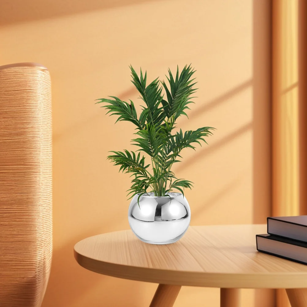 2Pcs Round Glass Flower Vase Modern Hydroponic Planter Elegant Terrarium Floral Display Home Office Decor Glass Pedestal Vase 
2Pcs Round Glass Flower Vase Modern Hydroponic Planter Elegant Terrarium Floral Display Home Office Decor Glass Pedestal Vase