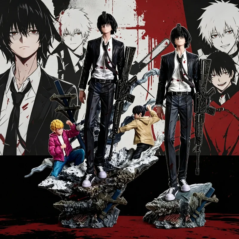 Chainsaw Man Hayakawa Aki Gun Devil Action Figure Childhood Denji Aki Snowball Fight Scene Statue Anime Model Ornament Toy Gifts
Chainsaw Man Hayakawa Aki Gun Devil Action Figure Childhood Denji Aki Snowball Fight Scene Statue Anime Model Ornament Toy Gifts