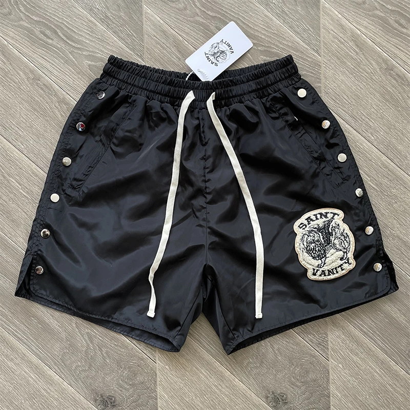 Saint Shorts High Street Embroidery Logo Side Black Drawstring Casual Short Pants Men Women Clothing Y2k
Saint Shorts High Street Embroidery Logo Side Black Drawstring Casual Short Pants Men Women Clothing Y2k