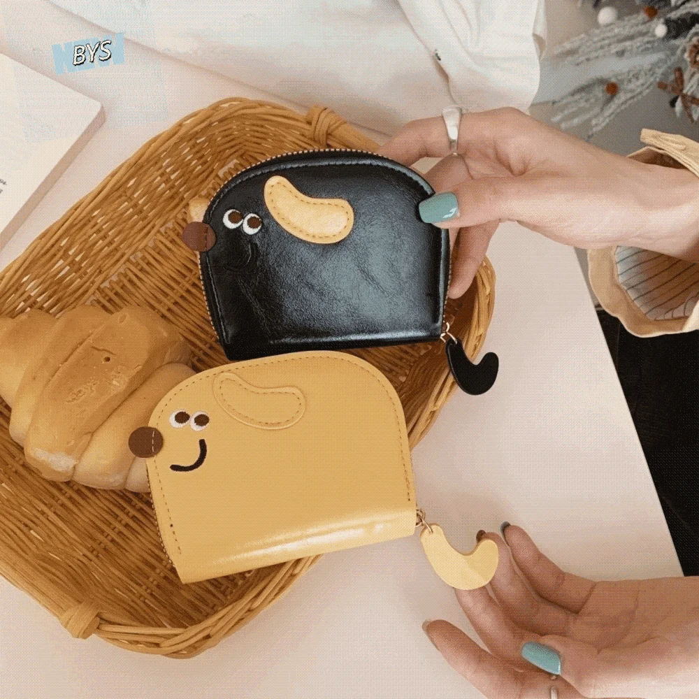 Portable Cartoon Dog Card Bag Zipper PU PU Leather Card Holder Korean Style Coin Purse Card Holder Outdoor
Portable Cartoon Dog Card Bag Zipper PU PU Leather Card Holder Korean Style Coin Purse Card Holder Outdoor