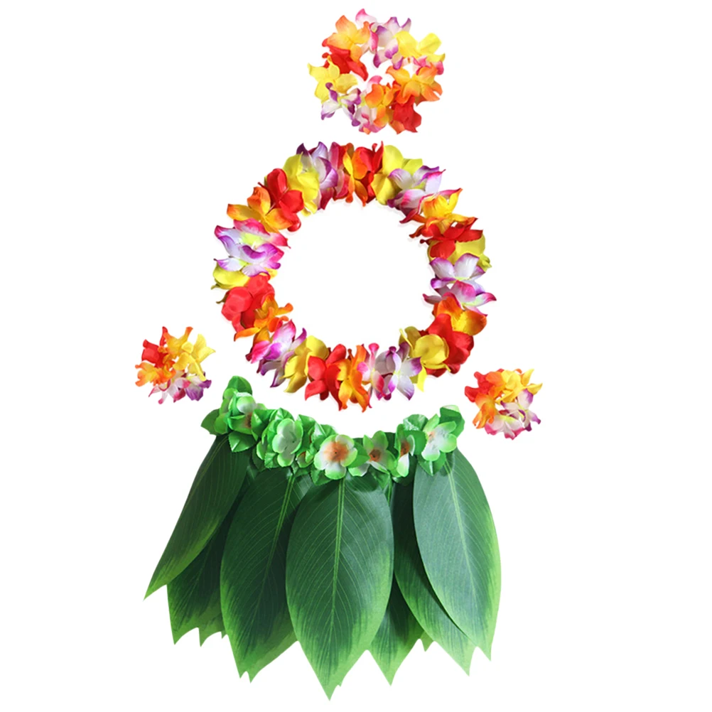 5pcs Hawaiian Clothing Sets Garland Leis Luau Party Supplies Leaf Skirt Floral Wreath Festivals Hair Band Set Summer Travel
5pcs Hawaiian Clothing Sets Garland Leis Luau Party Supplies Leaf Skirt Floral Wreath Festivals Hair Band Set Summer Travel
