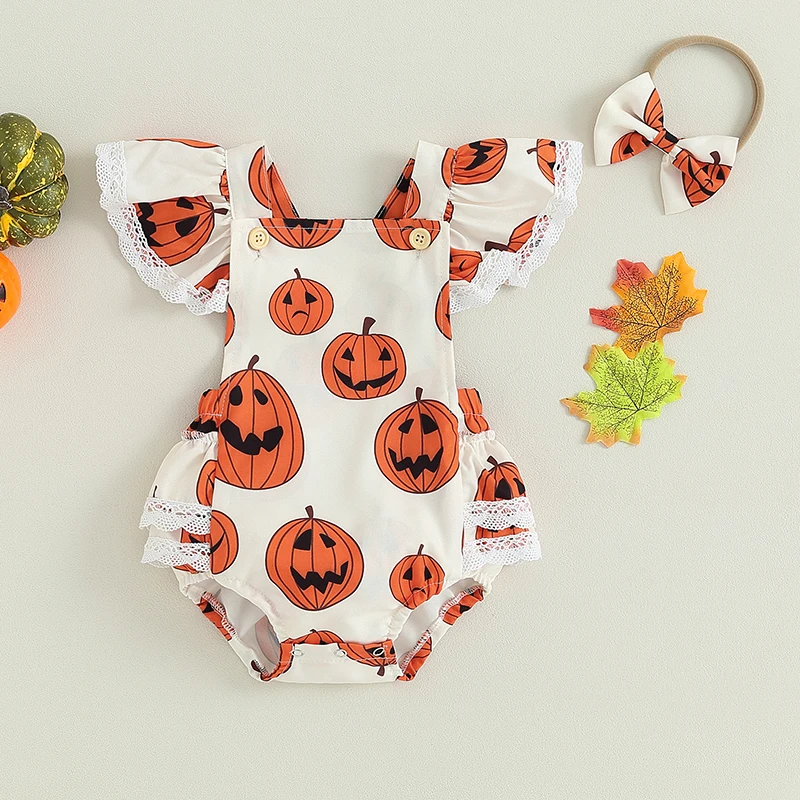 2023-07-31 Lioraitiin 0-18M Baby Girls 2Pcs Halloween Outfits Pumpkin Print Ruffle Romper with Headband Set
2023-07-31 Lioraitiin 0-18M Baby Girls 2Pcs Halloween Outfits Pumpkin Print Ruffle Romper with Headband Set