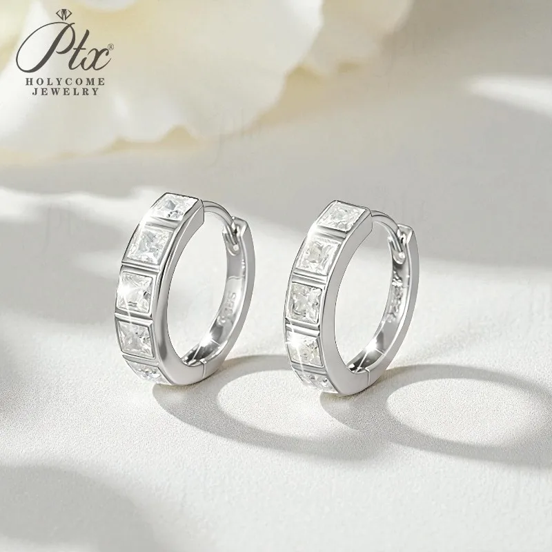 1.5CT Moissanite Hoop Earrings with Princess Cut Multi Color 925Silver Plated White Yellow Rose Gold Ear Studs Women Man Fishion
1.5CT Moissanite Hoop Earrings with Princess Cut Multi Color 925Silver Plated White Yellow Rose Gold Ear Studs Women Man Fishion