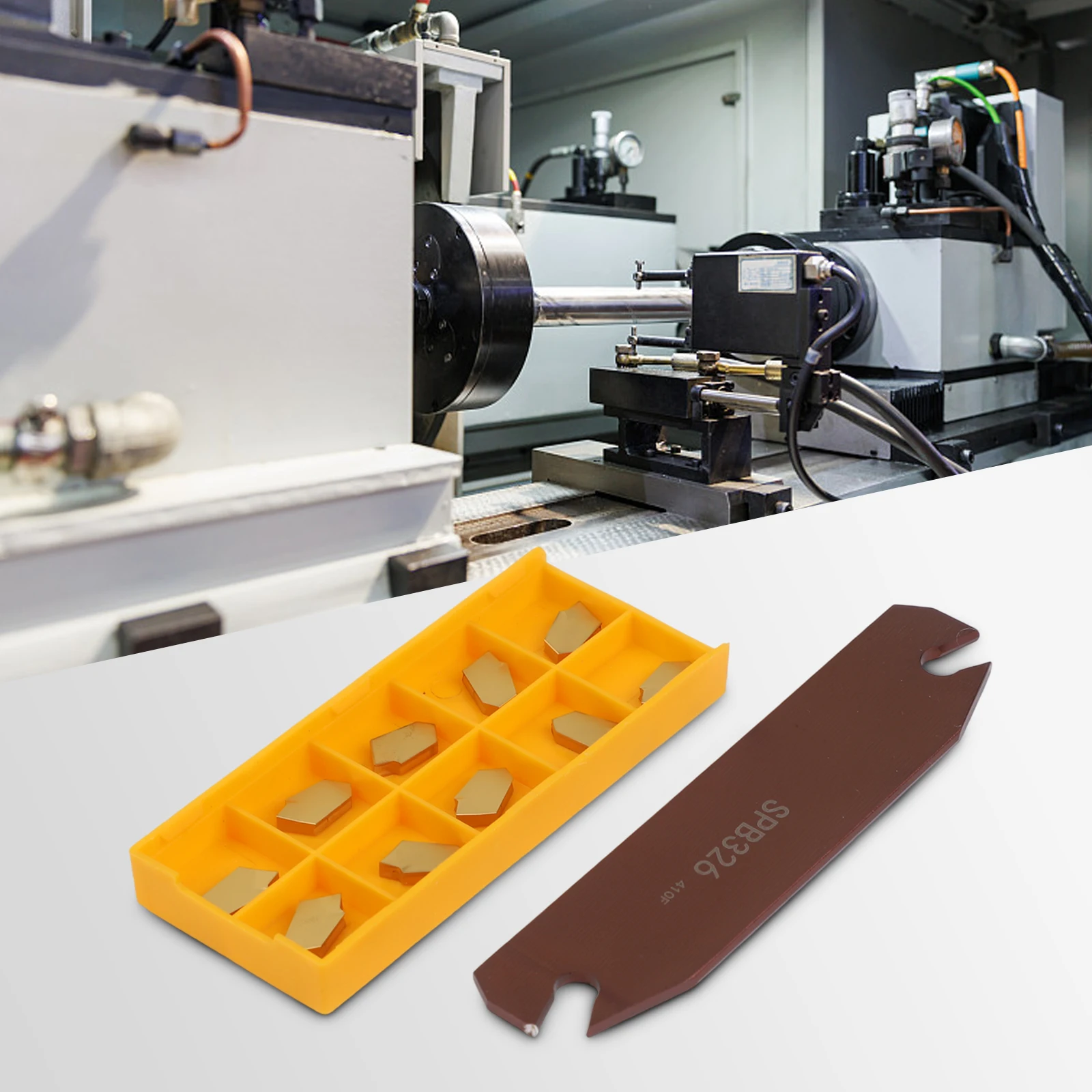 CNC Milling Operations Grooving Tool Holder Blade Color Gold CNC Cutting Tool Carbide Blade Cutting Efficiency
CNC Milling Operations Grooving Tool Holder Blade Color Gold CNC Cutting Tool Carbide Blade Cutting Efficiency
