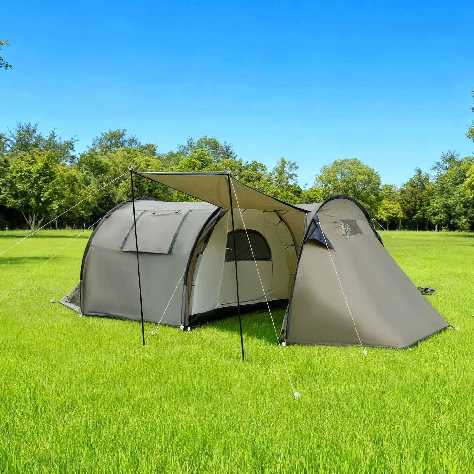 Tunnel Camping Tent with Living Room 4-6 Person Instant Pop up Waterproof Four-season Portable 5-6kg Packs Compact Carry Bag
Tunnel Camping Tent with Living Room 4-6 Person Instant Pop up Waterproof Four-season Portable 5-6kg Packs Compact Carry Bag