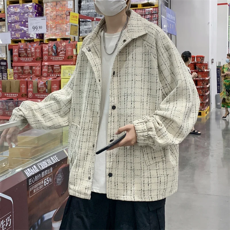 2024 New Men's Casual Plaid Bomber Jacket Autumn Hip Hop Plus Size Windbreaker Sportswear Button Jacket Coat Outwear B217
2024 New Men's Casual Plaid Bomber Jacket Autumn Hip Hop Plus Size Windbreaker Sportswear Button Jacket Coat Outwear B217