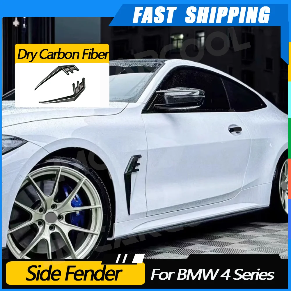 JMCARCOOL Dry Carbon Fiber Car Exterior Side Wing Air Flow Fender Grill Outlet Intake Vent For BMW 4 series G22 G23 2021+
JMCARCOOL Dry Carbon Fiber Car Exterior Side Wing Air Flow Fender Grill Outlet Intake Vent For BMW 4 series G22 G23 2021+
