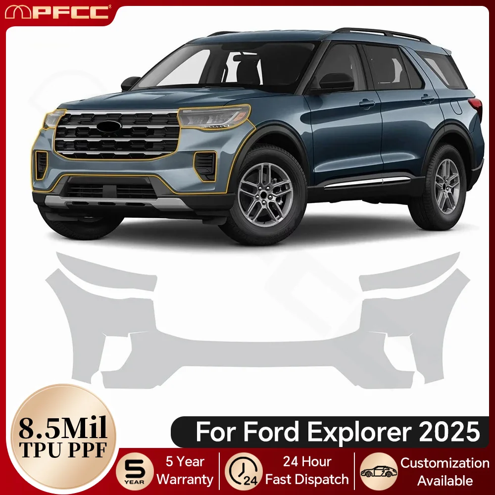 For Ford Explorer 2025 8.5Mil TPU Paint Protection Film Pre-cut PPF Kit Car Body Self-Healing Anti-Scratch Bra Resistant Cover
For Ford Explorer 2025 8.5Mil TPU Paint Protection Film Pre-cut PPF Kit Car Body Self-Healing Anti-Scratch Bra Resistant Cover