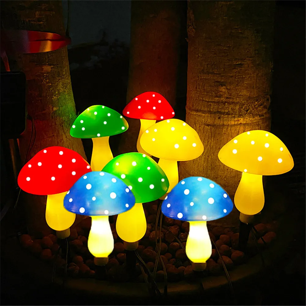8LEDS Solar Panel Mushroom Fairy Light Garden Outdoor Decor Waterproof Night Lamp Yard For Christmas Wedding Party Decoration
8LEDS Solar Panel Mushroom Fairy Light Garden Outdoor Decor Waterproof Night Lamp Yard For Christmas Wedding Party Decoration