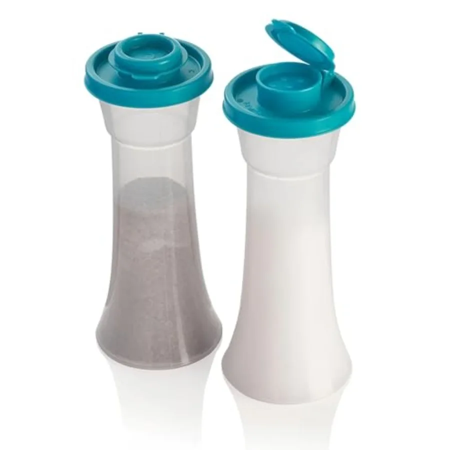 Large Hourglass Salt and Pepper Shaker Set Caribbean Sea Blue
Large Hourglass Salt and Pepper Shaker Set Caribbean Sea Blue
