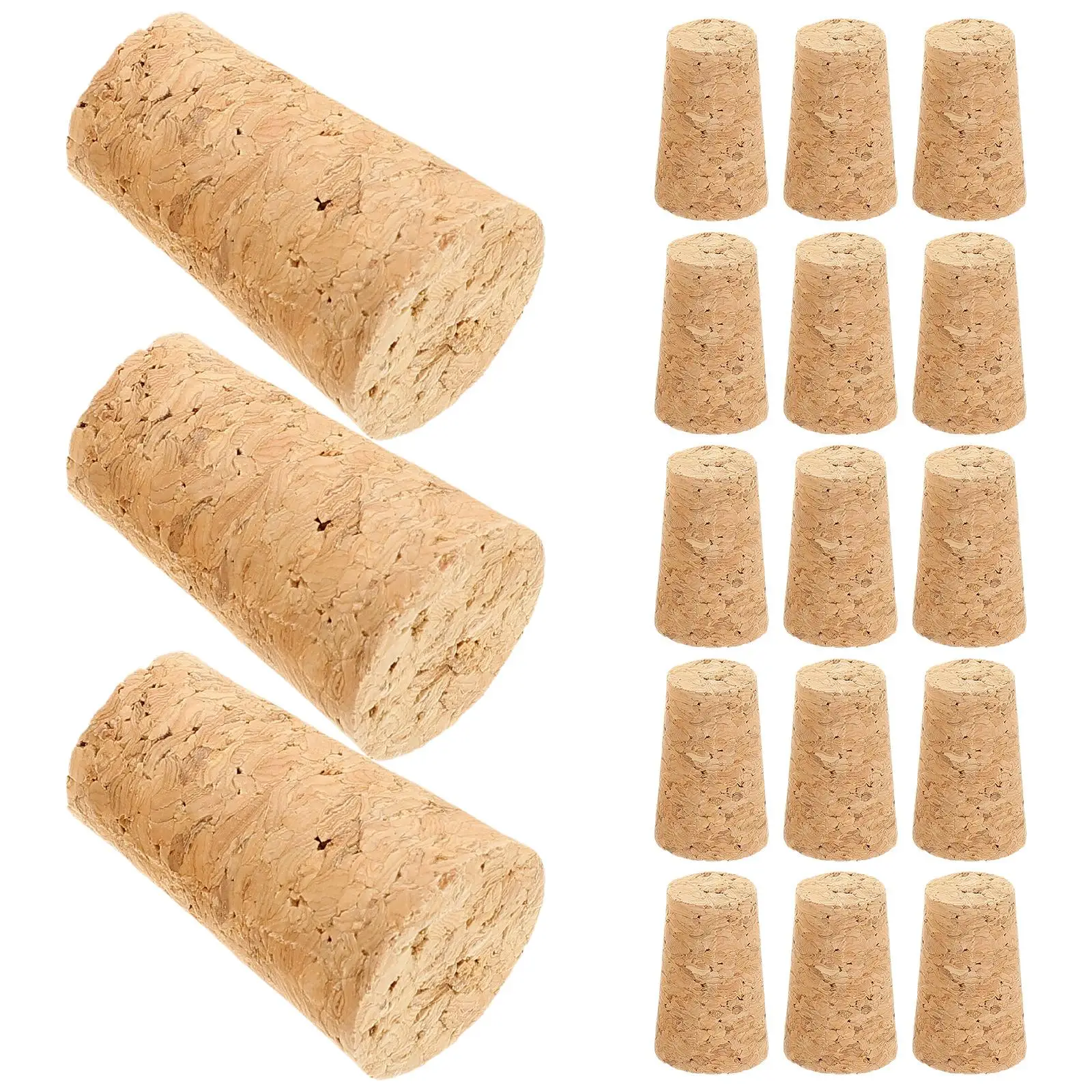 20 Pcs Cork Stoppers Natural Synthetic High Density Leakproof Reusable Wood Bottle Covers Storage Solution Kitchen Bar
20 Pcs Cork Stoppers Natural Synthetic High Density Leakproof Reusable Wood Bottle Covers Storage Solution Kitchen Bar