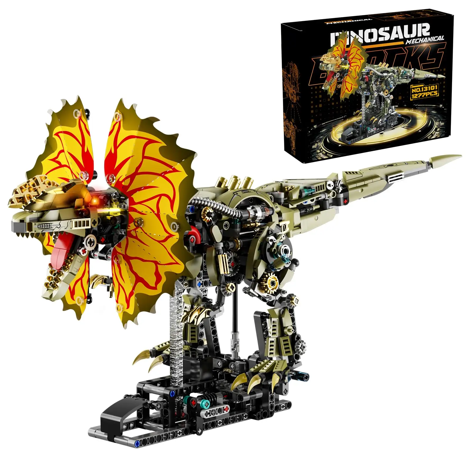 Mechanical Baryontosaurus Building Set Steampunk Dinosaur Model with LED Eyes A STEM Display Gift for Adults and Teens(1277PCS)
Mechanical Baryontosaurus Building Set Steampunk Dinosaur Model with LED Eyes A STEM Display Gift for Adults and Teens(1277PCS)