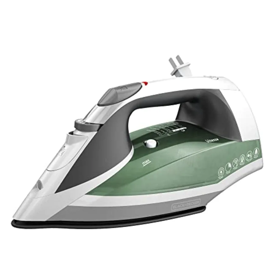 Vitessa Advanced Steam Iron ICR2020 Even Steam Nonstick Soleplate Auto Shutoff Tangle-Free Retractabel Cord Green
Vitessa Advanced Steam Iron ICR2020 Even Steam Nonstick Soleplate Auto Shutoff Tangle-Free Retractabel Cord Green