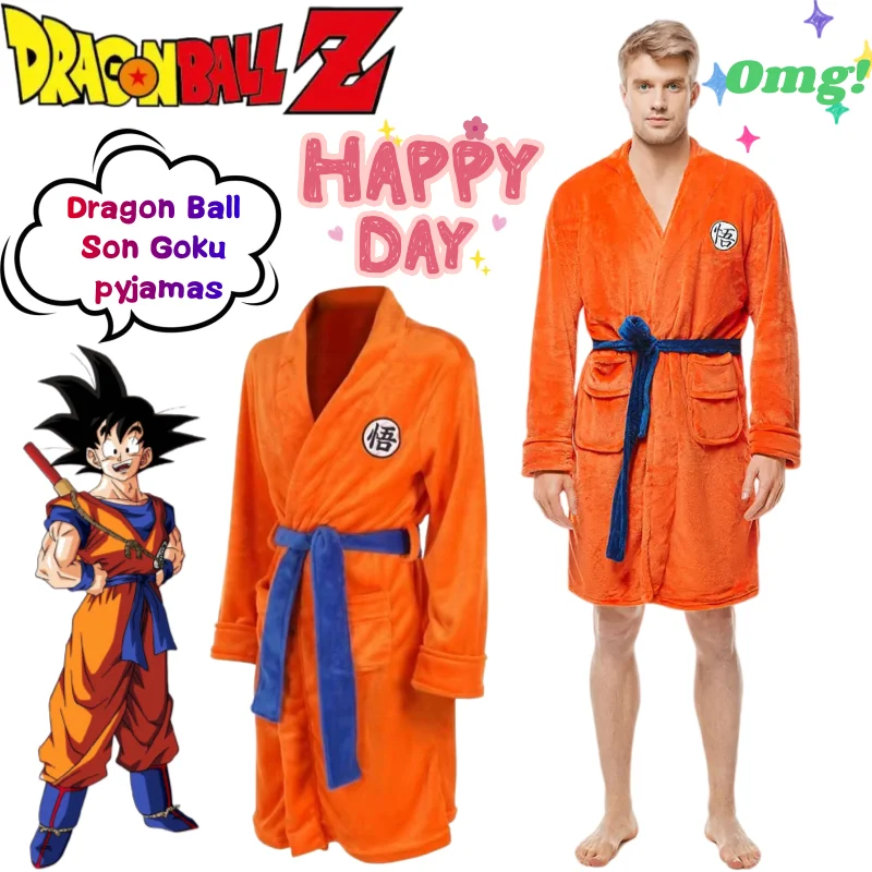 Dragon Ball Son Goku Flannel Bathrobe High Color Value Animation Peripheral Creative Men's and Women's Home Soft Warm Pajamas
Dragon Ball Son Goku Flannel Bathrobe High Color Value Animation Peripheral Creative Men's and Women's Home Soft Warm Pajamas