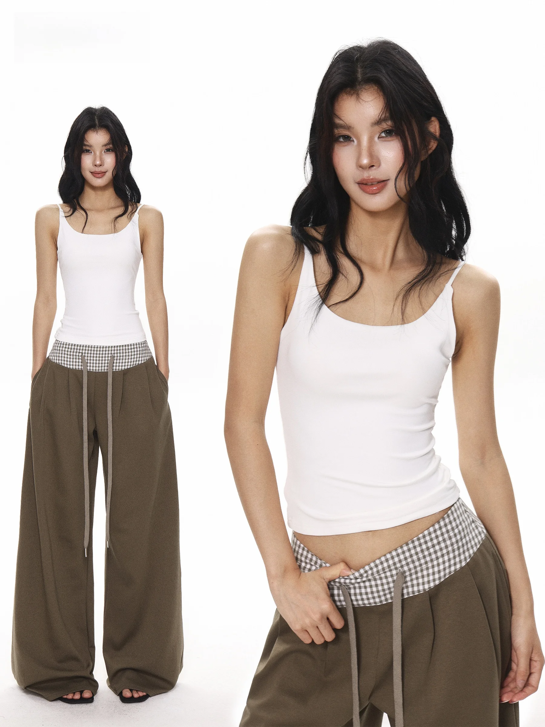 American Basic Strap Vest Women Summer Spicy U-neck Color Slim Fit Sleeveless Short Top Casual Style Cotton Material
American Basic Strap Vest Women Summer Spicy U-neck Color Slim Fit Sleeveless Short Top Casual Style Cotton Material