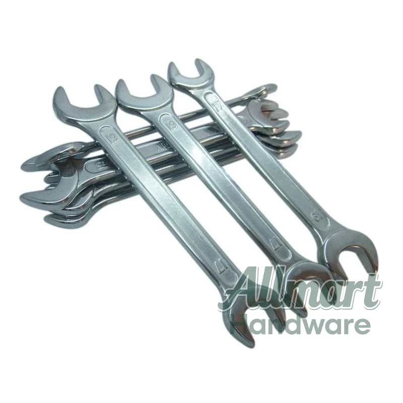 Fully polished chrome plated double headed open-end wrench 5.5-55mm full specification auto repair machine repair manual tool
Fully polished chrome plated double headed open-end wrench 5.5-55mm full specification auto repair machine repair manual tool