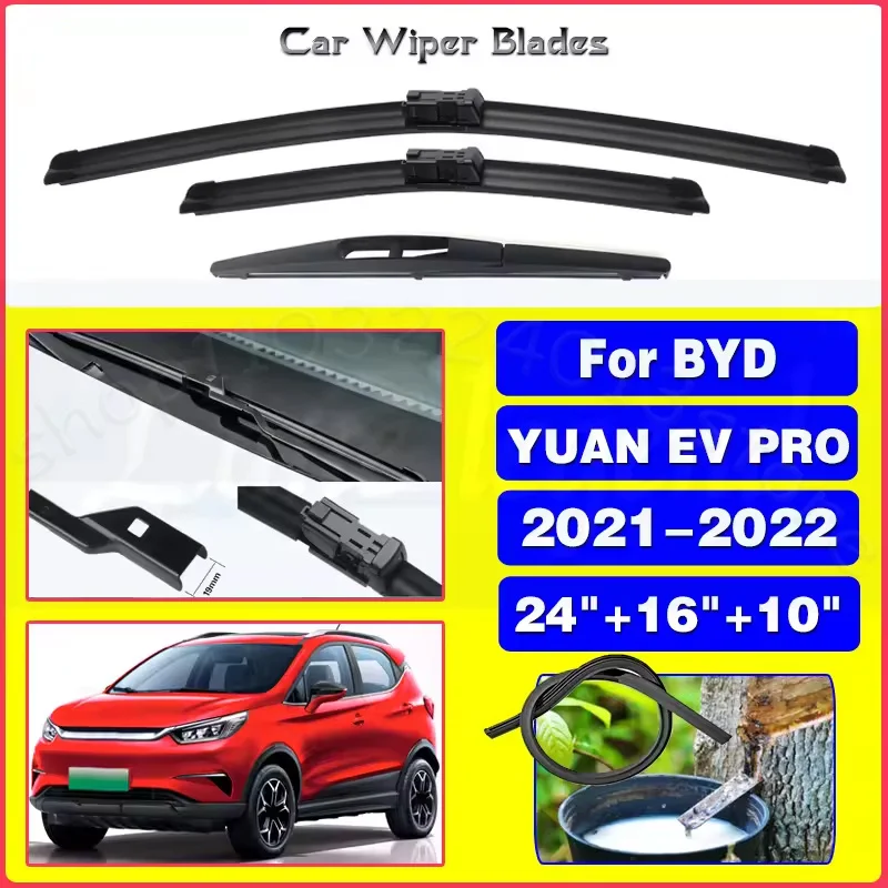 For BYD YUAN EV PRO 2021 2022 Front Rear Windscreen Windshield Wipers Car Goods 24"+16"+10" Silent upgrade version
For BYD YUAN EV PRO 2021 2022 Front Rear Windscreen Windshield Wipers Car Goods 24"+16"+10" Silent upgrade version