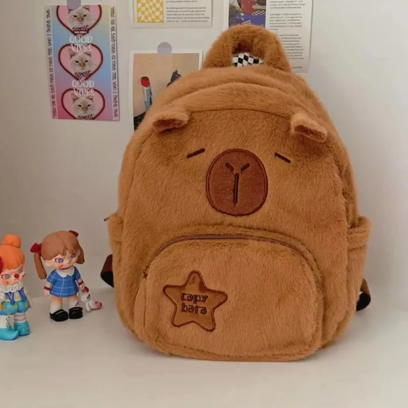 Kawaii Capybara Plush Backpack for Women - Cartoon Large Capacity Crossbody Tote Bag, Funny Capibala Purse & Gift Idea
Kawaii Capybara Plush Backpack for Women - Cartoon Large Capacity Crossbody Tote Bag, Funny Capibala Purse & Gift Idea