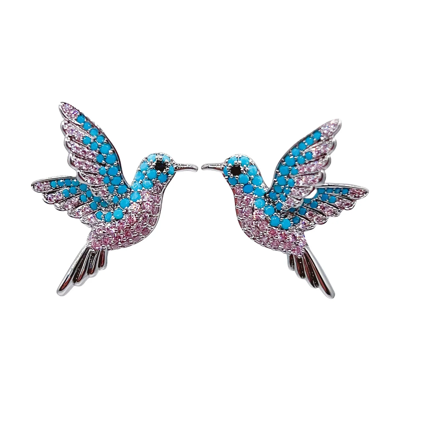 cute bird stud earrings silver gold color blue zirconia bling bling jewelry dinner party daily wear women earrings gift
cute bird stud earrings silver gold color blue zirconia bling bling jewelry dinner party daily wear women earrings gift