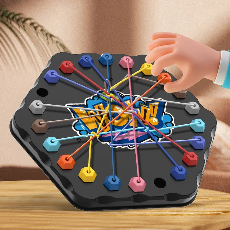 Kids Rope Knots Puzzle Board Game Color Line Twisted Connected Ropes Logic Thinking Table Game Parent Child Interactive Toy
Kids Rope Knots Puzzle Board Game Color Line Twisted Connected Ropes Logic Thinking Table Game Parent Child Interactive Toy
