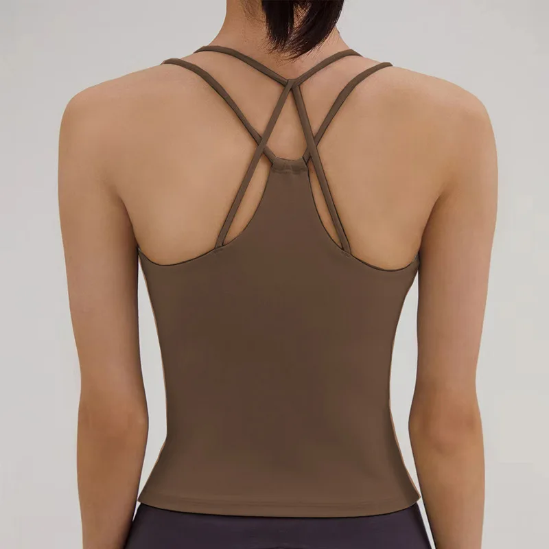 Yoga Beauty Back Sports Fitness Vest Women's Chest Pad Chest Wrap Shock-proof Thin Shoulder Strap Cross Sling Top Yoga Bra
Yoga Beauty Back Sports Fitness Vest Women's Chest Pad Chest Wrap Shock-proof Thin Shoulder Strap Cross Sling Top Yoga Bra