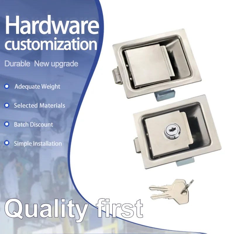 Anti Collision Plate Flat Lock Made Of 304 Stainless Steel Is Suitable For Industrial Equipment Chassis And Distribution Boxes
Anti Collision Plate Flat Lock Made Of 304 Stainless Steel Is Suitable For Industrial Equipment Chassis And Distribution Boxes