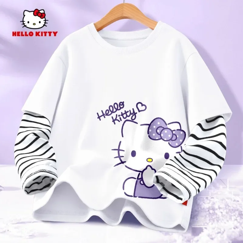 Hello Kitty Anime Kawaii Sanrio Girls Long Sleeve T Shirt Cute Cartoon Cotton Hooded Clothing Ins Fashion Gifts for Girls
Hello Kitty Anime Kawaii Sanrio Girls Long Sleeve T Shirt Cute Cartoon Cotton Hooded Clothing Ins Fashion Gifts for Girls