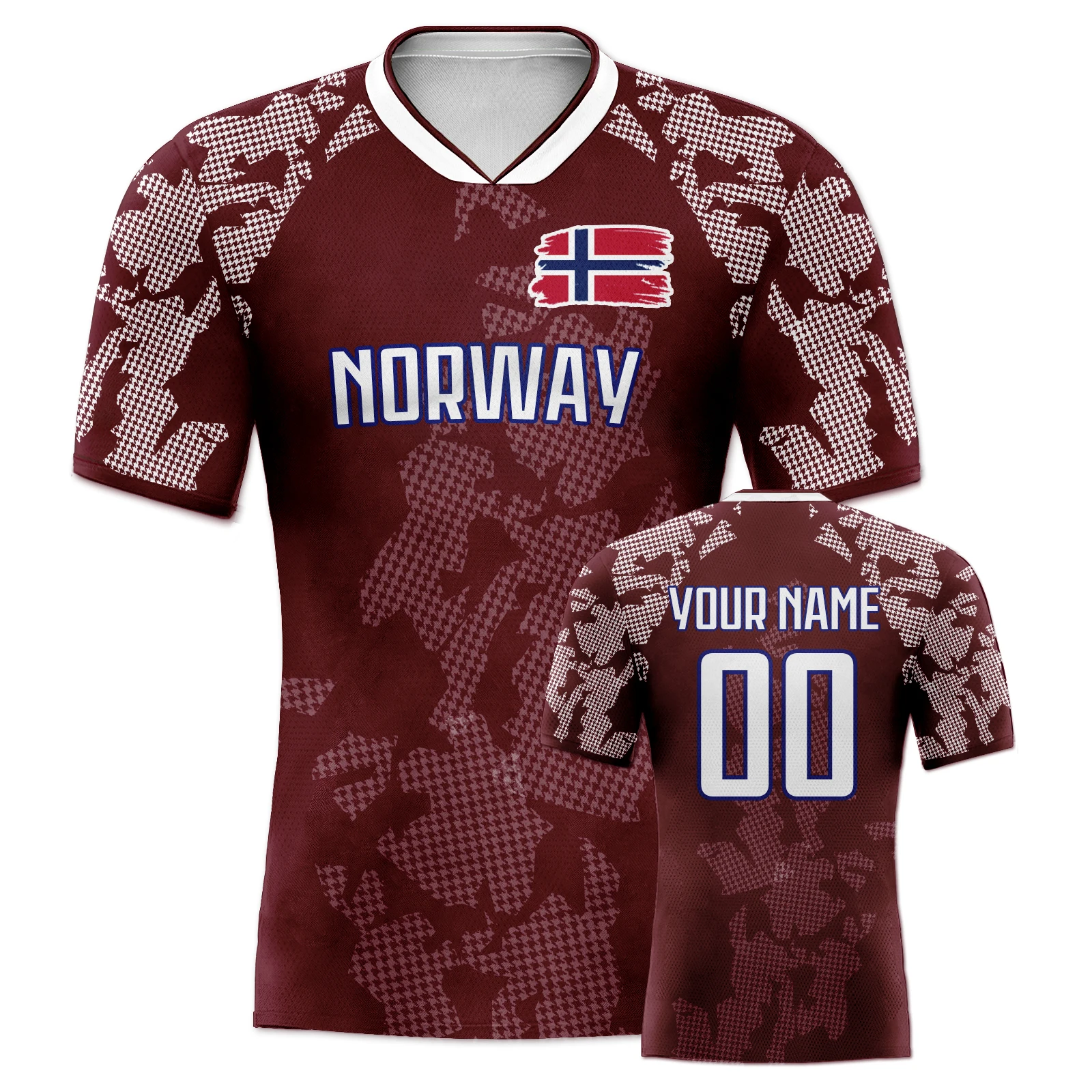 Custom Norway Soccer Jersey Personalized Name Number, National Team Football Shirt V-Neck Flag Design for Men Kids Women
Custom Norway Soccer Jersey Personalized Name Number, National Team Football Shirt V-Neck Flag Design for Men Kids Women