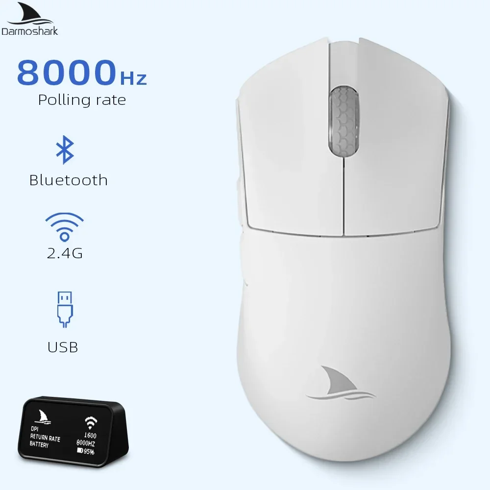 Игровая мышь Darmoshark M3 Pro 8K, беспроводная Bluetooth компьютерная игровая мышь 26000 точек на дюйм PAM3395 Nordic N52840 TTC для офисного ноутбука
Игровая мышь Darmoshark M3 Pro 8K, беспроводная Bluetooth компьютерная игровая мышь 26000 точек на дюйм PAM3395 Nordic N52840 TTC для офисного ноутбука