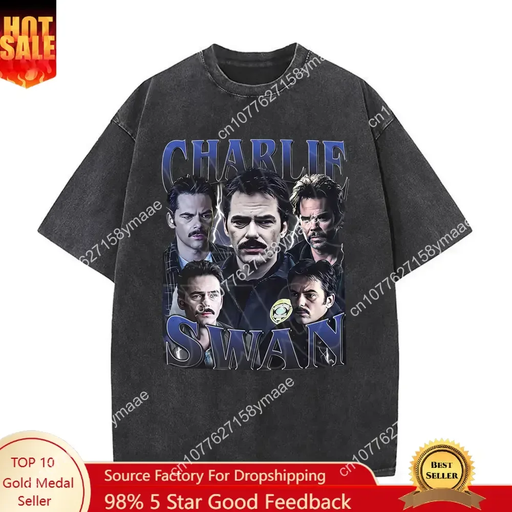 Washed Vintage Movie Twilight Charlie Swan Graphic T Shirt Man Casual Oversized Tshirt Men Women Women Gothic Rock T-shirts Stre
Washed Vintage Movie Twilight Charlie Swan Graphic T Shirt Man Casual Oversized Tshirt Men Women Women Gothic Rock T-shirts Stre