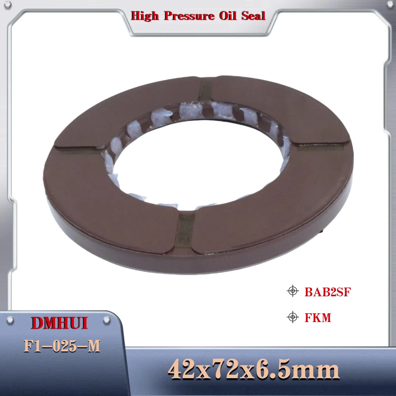Fit for Parker Motor F1-025-M Rotary seal ring 42x72x6.5 mm BAB2SF FKM Shaft seal 42X72X6.5 Motor Rotary Shaft Seal
Fit for Parker Motor F1-025-M Rotary seal ring 42x72x6.5 mm BAB2SF FKM Shaft seal 42X72X6.5 Motor Rotary Shaft Seal