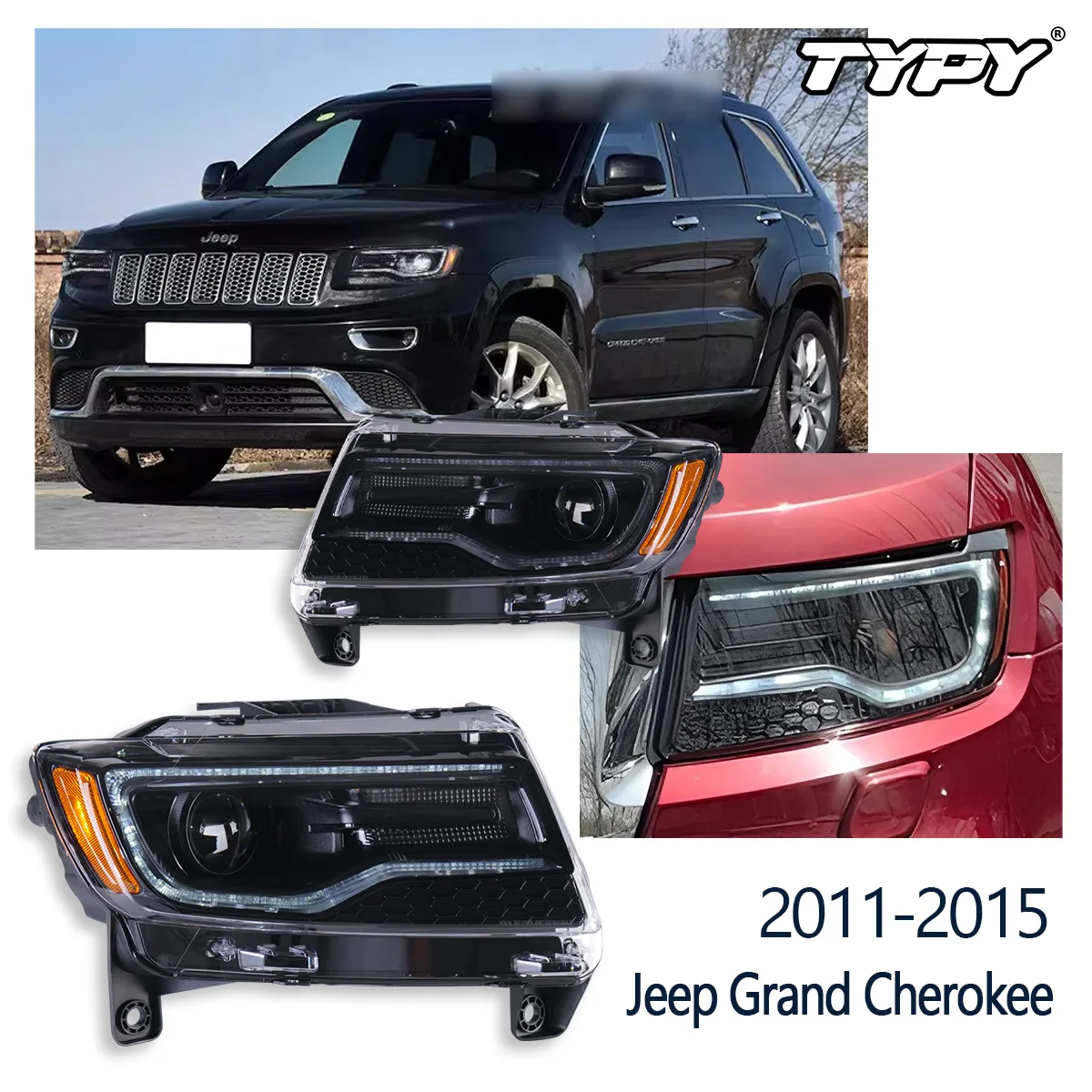 TYPY автомобильные фары для Jeep Grand Cherokee 2011-2013, Стайлинг фар, динамические линзы указателя поворота, автомобильные аксессуары в сборе
TYPY автомобильные фары для Jeep Grand Cherokee 2011-2013, Стайлинг фар, динамические линзы указателя поворота, автомобильные аксессуары в сборе