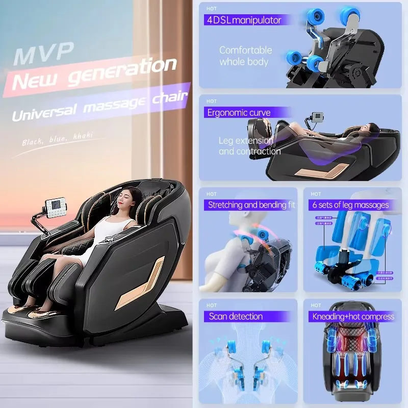 Airo Wholesale Dropship Latest 6D LCD Touch Screen Used Shiatsu Electric Full Body Zero Gravity Massage Chair Back and Neck
Airo Wholesale Dropship Latest 6D LCD Touch Screen Used Shiatsu Electric Full Body Zero Gravity Massage Chair Back and Neck