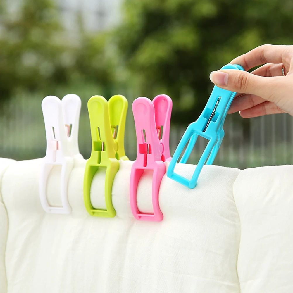 20Pcs Windproof Clothes Clips Plastic Quilt Clamps Non Slip Clothes Pins for Home Use Assorted Color Strong Grip
20Pcs Windproof Clothes Clips Plastic Quilt Clamps Non Slip Clothes Pins for Home Use Assorted Color Strong Grip