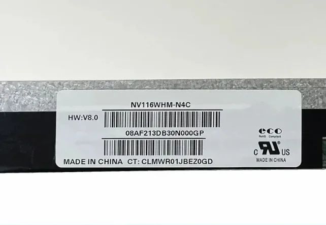 NV116WHM-N4C 11.6'' Laptop LCD screen Display Panel Matrix 1366×768 EDP 30 Pins
NV116WHM-N4C 11.6'' Laptop LCD screen Display Panel Matrix 1366×768 EDP 30 Pins