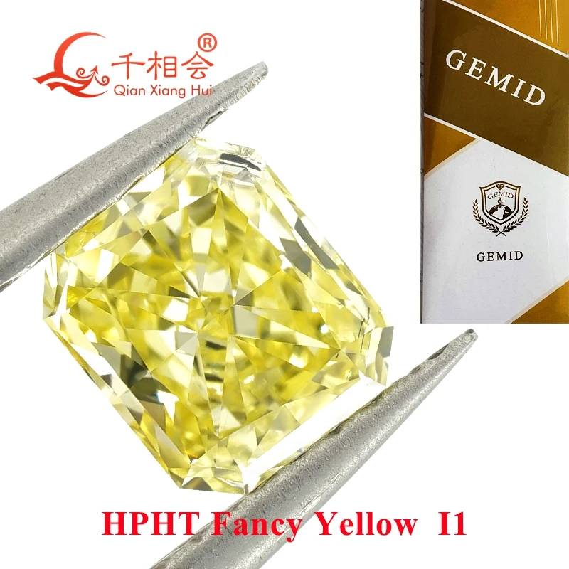 HPHT diamond Fancy Yellow color 0.5-0.59ct SI I clarity radiant shape GEMID certificated lab grown diamond loose stone
HPHT diamond Fancy Yellow color 0.5-0.59ct SI I clarity radiant shape GEMID certificated lab grown diamond loose stone