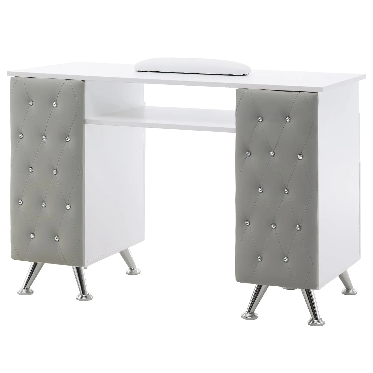 Manicure Table with Drawers, Acetone Resistant Nail Desk, Spa Salon Storage Equipment 2671 (White&Grey), Customized
Manicure Table with Drawers, Acetone Resistant Nail Desk, Spa Salon Storage Equipment 2671 (White&Grey), Customized