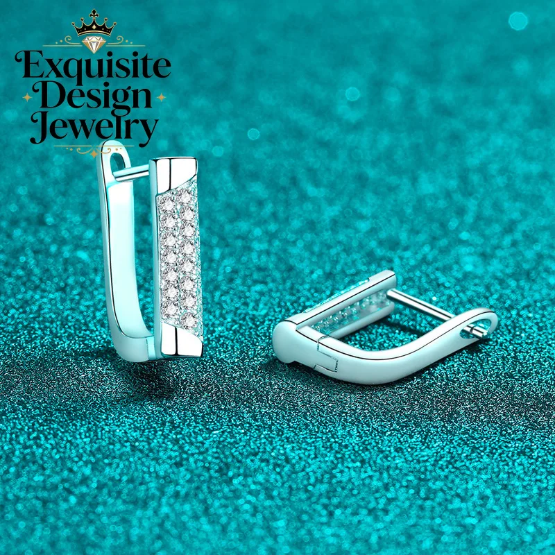 Exquisite Platinum PT950 0.48ct Moissanite Stud Earrings for Women, Party Charm Jewelry Delicate Niche Geometric Design Earrings
Exquisite Platinum PT950 0.48ct Moissanite Stud Earrings for Women, Party Charm Jewelry Delicate Niche Geometric Design Earrings